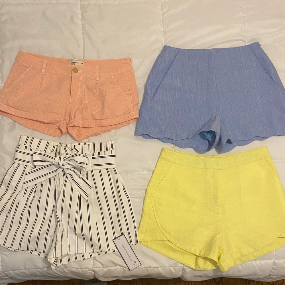 Bundle of 4 size small shorts